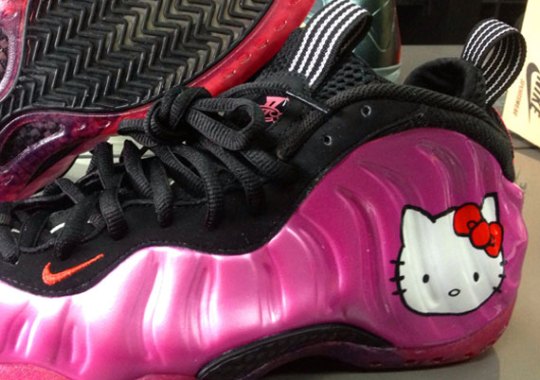 Nike Air Foamposite One “Hello Kitty” Customs by Sole Swap and Rebel Aire