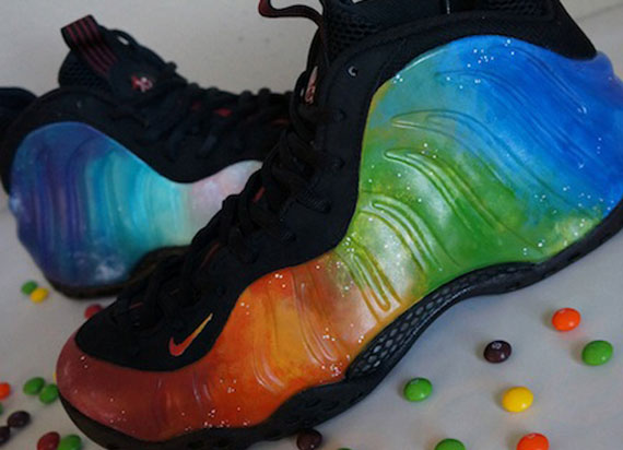 Nike Air Foamposite One “Skittles Galaxy” Custom by Tragik Kicks