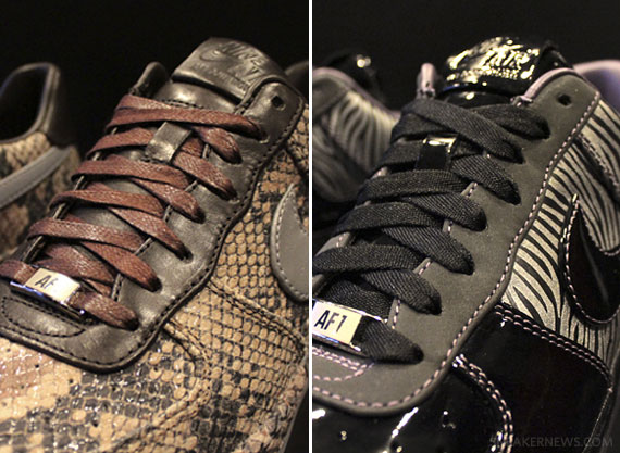 Nike Air Force 1 Downtown "Python" + "Zebra" - Arriving at Retailers