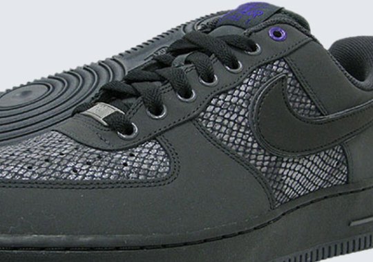 Nike Air Force 1 Low “Snake” – Anthracite – Black