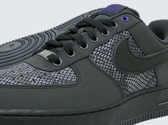 miembro Darse prisa Barriga Nike Air Force 1 Low "Snake" - Anthracite - Black - SneakerNews.com