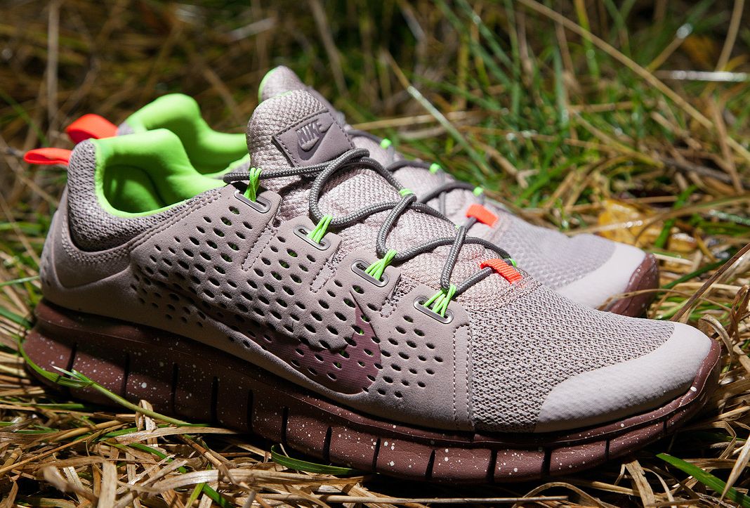 Nike Free Powerlines Ii Grey Neon Red 02