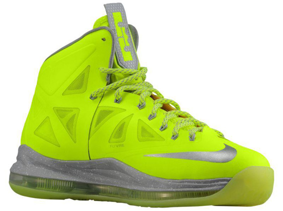 lebron neon green shoes