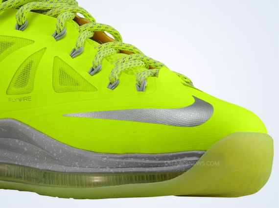 Nike Lebron X Volt Wolf Grey Pure Platinum 2