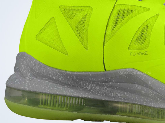 Nike Lebron X Volt Wolf Grey Pure Platinum 4