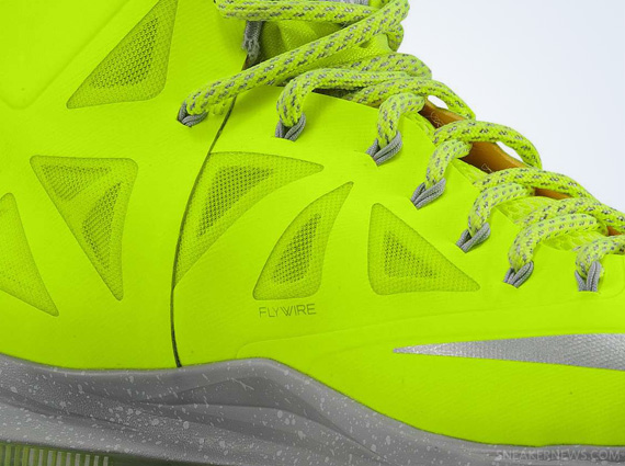 Nike Lebron X Volt Wolf Grey Pure Platinum 5