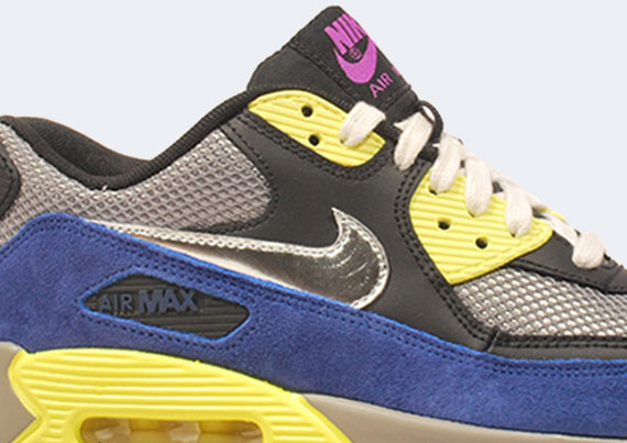 Nike Wmns Air Max 90 Black Blue Yellow