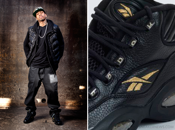 reebok question black gold for sale