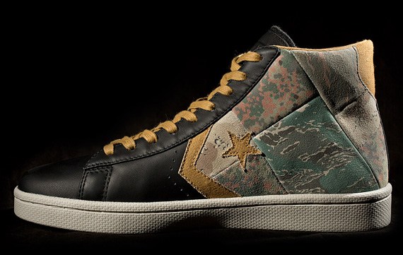 Stussy Nyc Converse First String Pro Leather Camo Patchwork 3