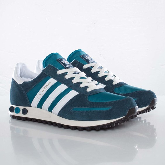 adidas Originals LA Trainer - Vivid Teal - Dark Petrol - SneakerNews.com