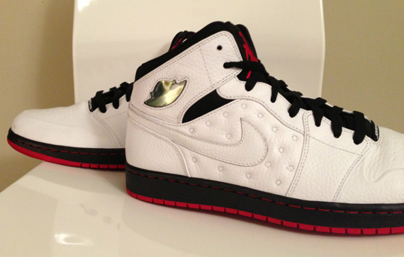 Air Jordan Retro 1 I Quai 54 Black White White Black Gym Red 4