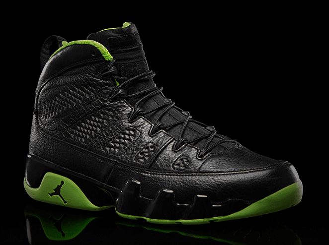 Air Jordan IX “Black/Neon Green” Collection