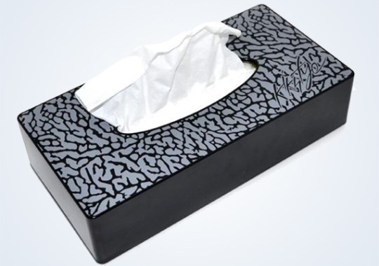 Elephant Print Tissue Box Case by KIKS TYO