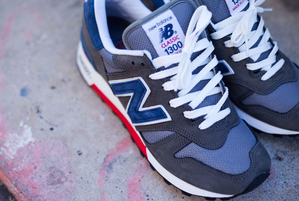 Grey Blue Red New Balance 1300 02