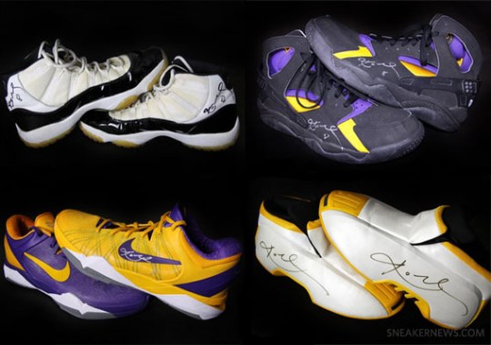 Kobe Bryant Autographed Sneaker Showcase