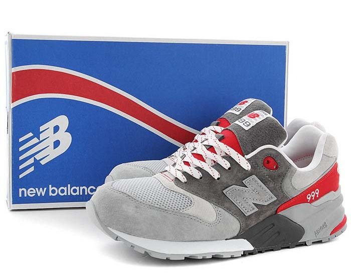 New Balance 999 Grey Red 05