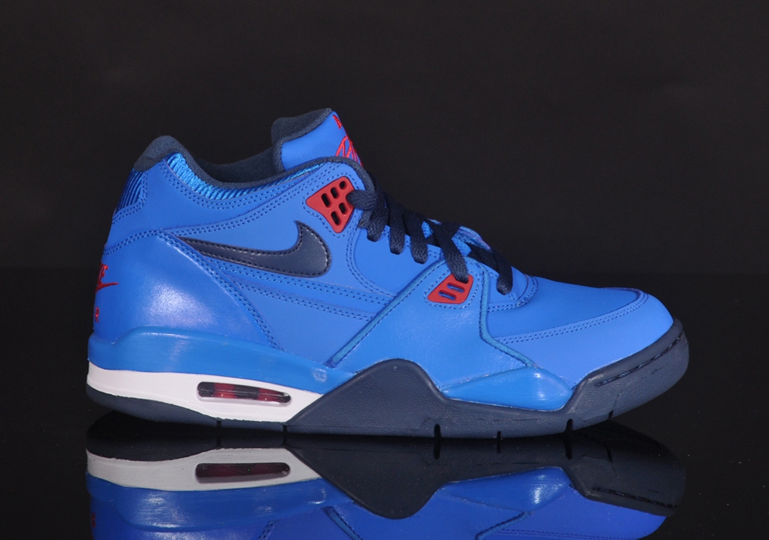 Nike Air Flight 89 Gs Photo Blue Squadron Blue Hyper Red 1