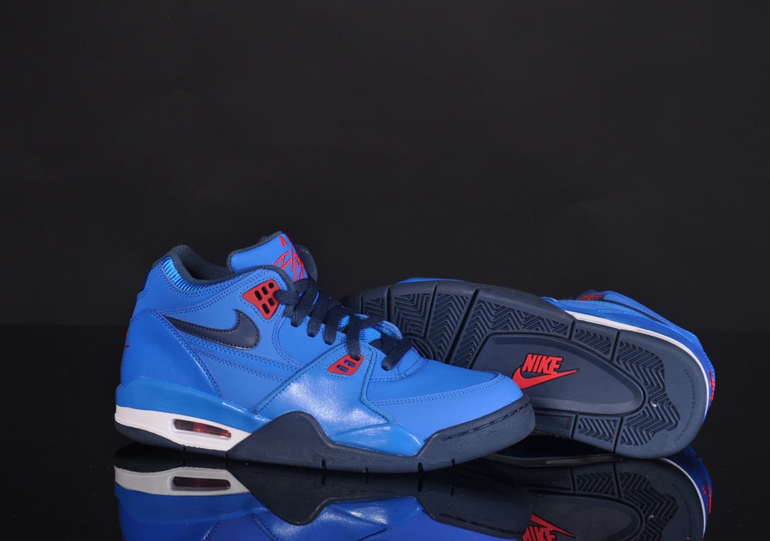 Nike Air Flight 89 Gs Photo Blue Squadron Blue Hyper Red 5