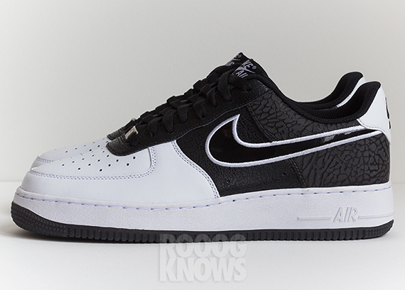 nike air force one black and white