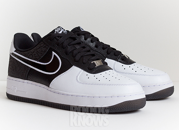 Nike Air Force 1 Low - White - Black Elephant Print - SneakerNews.com