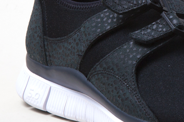 Nike Free Sock Racer Black White 4