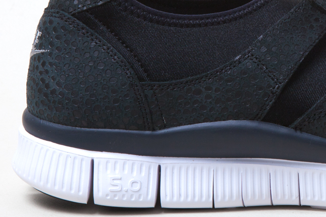 Nike Free Sock Racer Black White 5