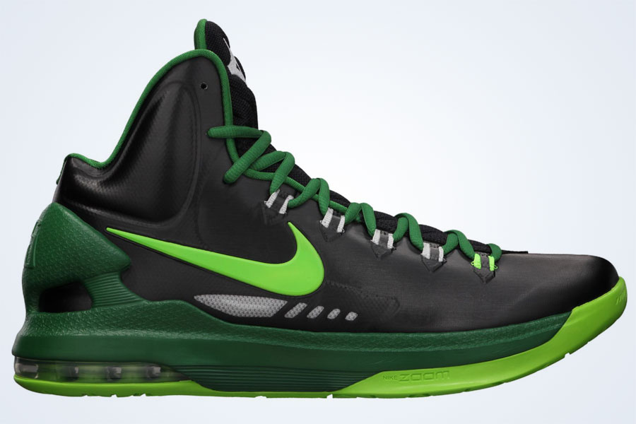 Nike Kd V Black Electric Green Pine Green Strata Grey 1