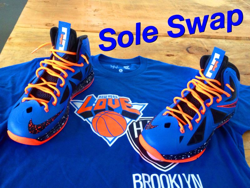 Nike Lebron X Knicks Customs By Sole Swap 03