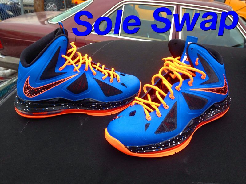 Nike Lebron X Knicks Customs By Sole Swap 06