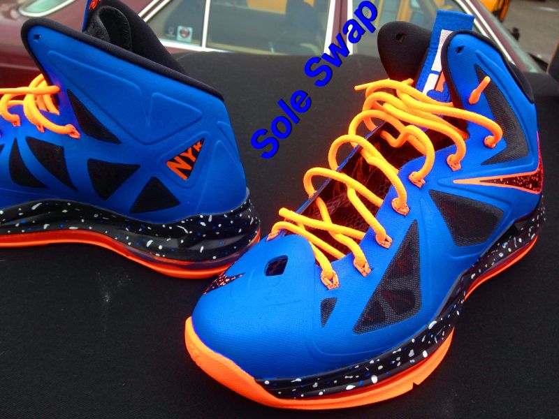 Nike Lebron X Knicks Customs By Sole Swap 07