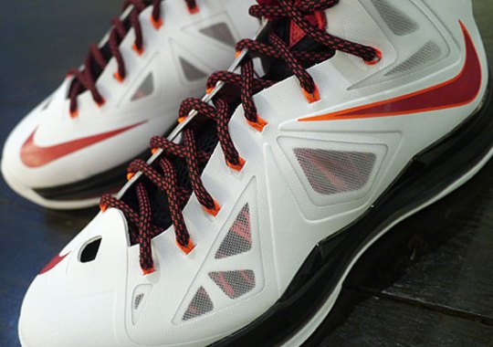 Nike LeBron X – White – University Red – Black – Total Crimson