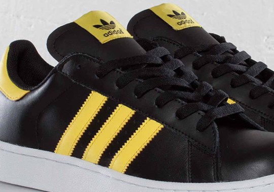 adidas Originals Campus II – Black – Vivid Yellow