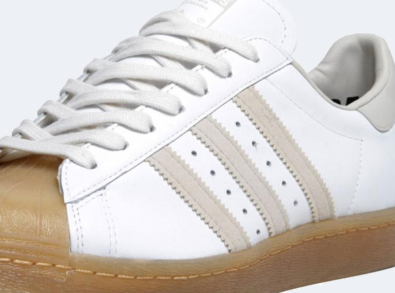 adidas Originals Superstar 80s - White - Gum - SneakerNews.com