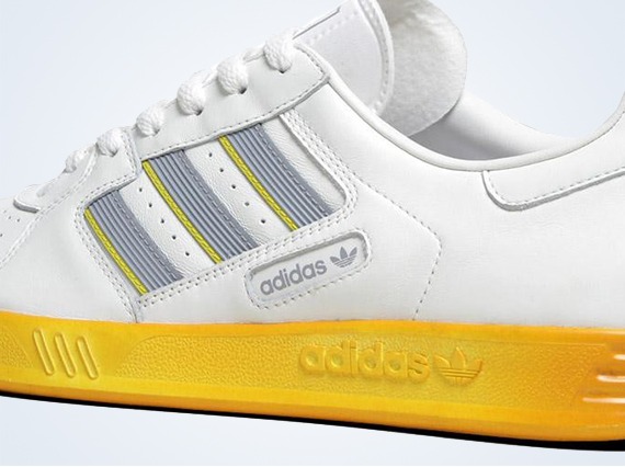 Adidas Tennis Court White Yellow