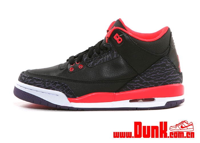 Air Jordan Iii Gs Bright Crimson 001