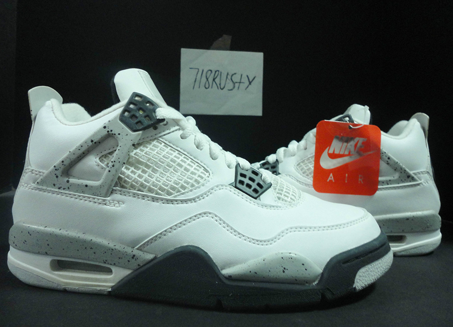 air jordan iv white cement 1999 retro nike air 4