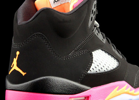 Air Jordan V GS – Bright Citrus – Fusion Pink