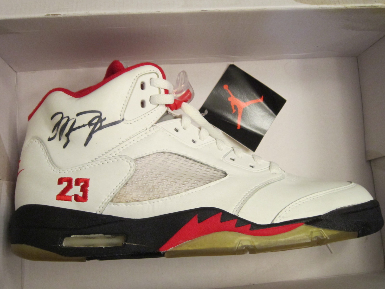 Michael Jordan Autographed Nike Air Jordan 5 Retro SP Shoes