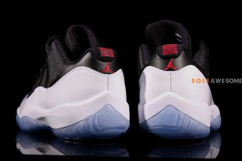 Air Jordan Xi Low White Black Red 03