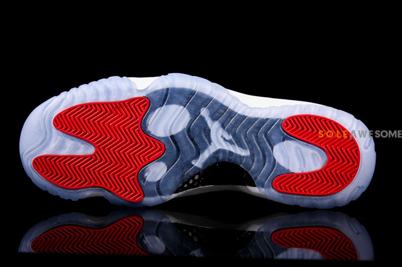 Air Jordan Xi Low White Black Red 06