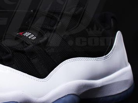 Air Jordan XI Low – White – Black – Red – Ice Outsole