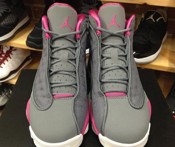 Air Jordan Xiii Cool Grey Fusion Pink White 4