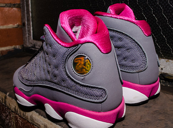 Air Jordan XIII GS – Cool Grey – Fusion Pink