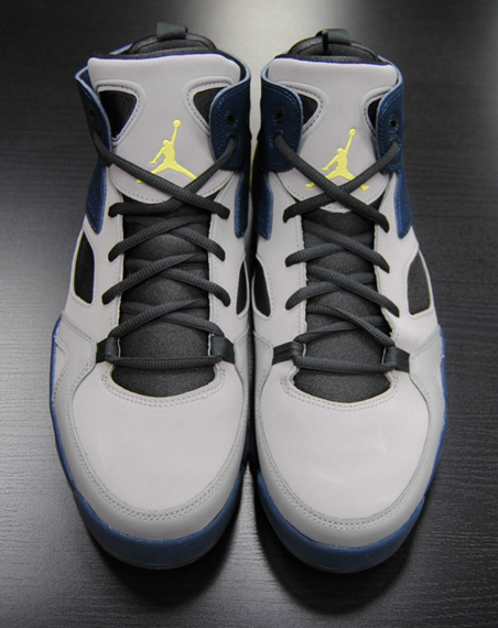 Jordan Flight Club 91 Matte Silver Electric Yellow Squadron Blue 1