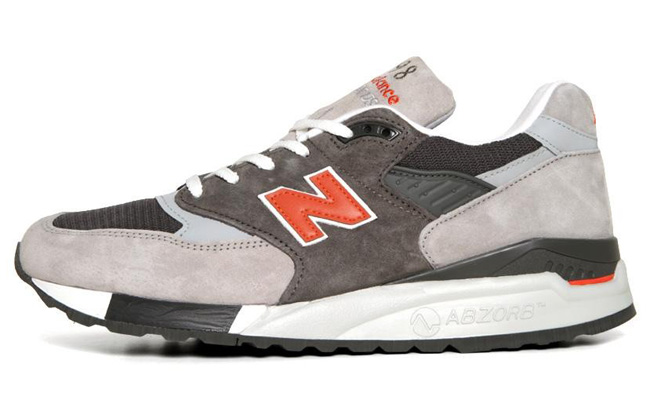 New Balance 998 Grey Orange 1