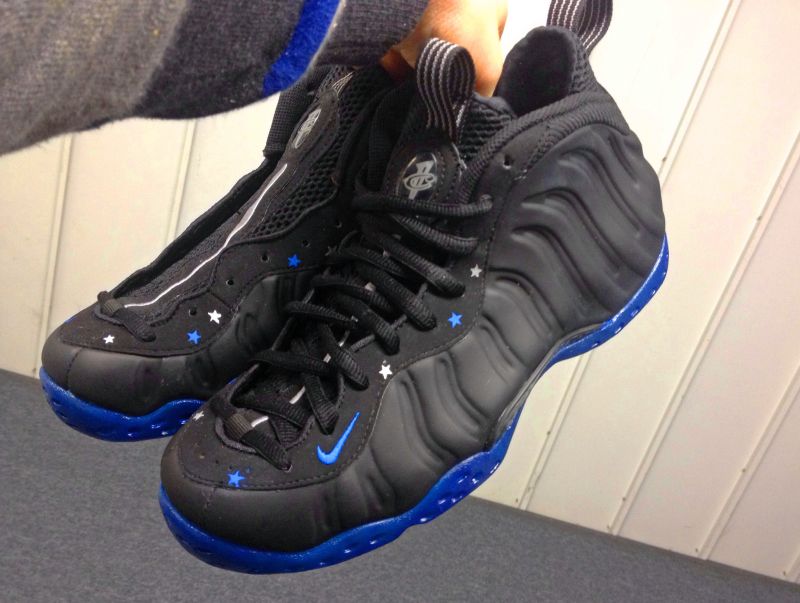 Nike Air Foamposite One Magic Customs by Sole Swap ParallaxShops gold blazer with black lapel