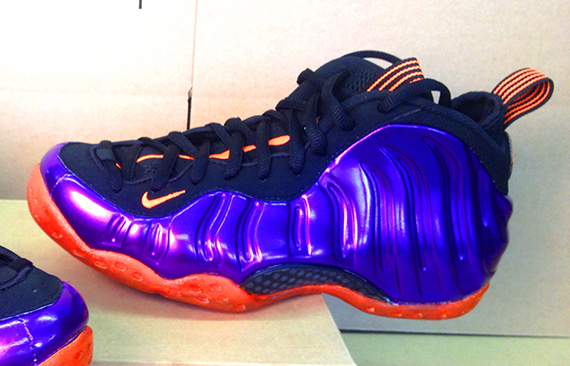 nike foamposite black and orange