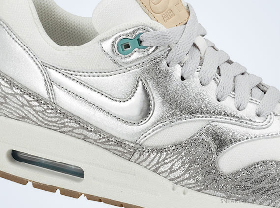 Nike WMNS Air Max 1 PRM – Sail – Metallic Silver – Sport Turquoise