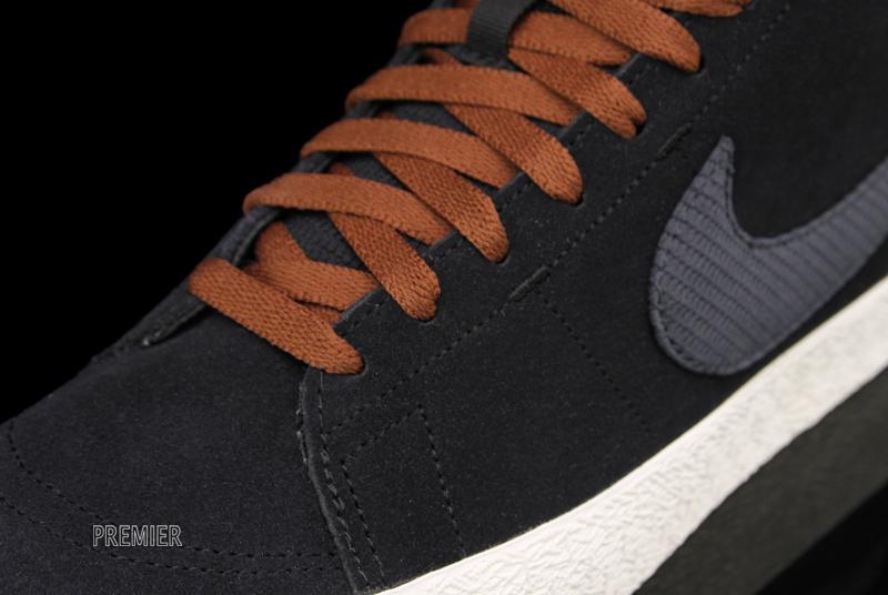 Nike Blazer Mid Lr Black Anthracite Field Brown 4