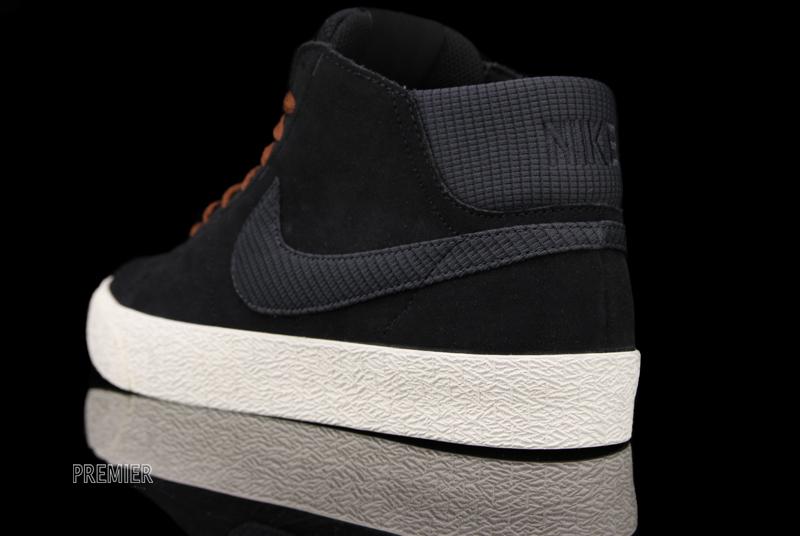 Nike Blazer Mid Lr Black Anthracite Field Brown 5